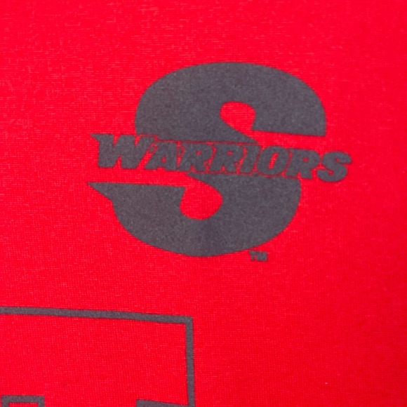 Nike Shirt Mens Large Red Just Do It Warriors Tee Dri-fit Short Sleeve - Picture 4 of 13